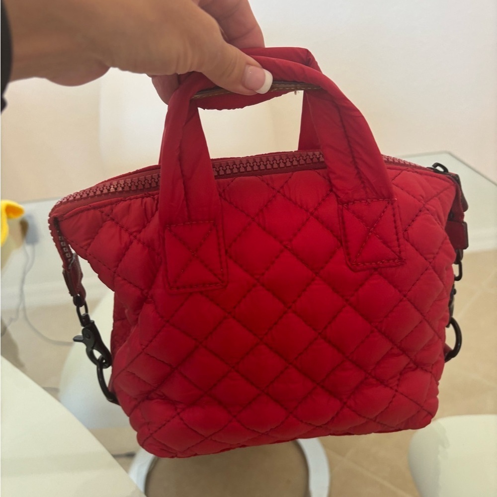 Red Quilted Handbag Small Bag